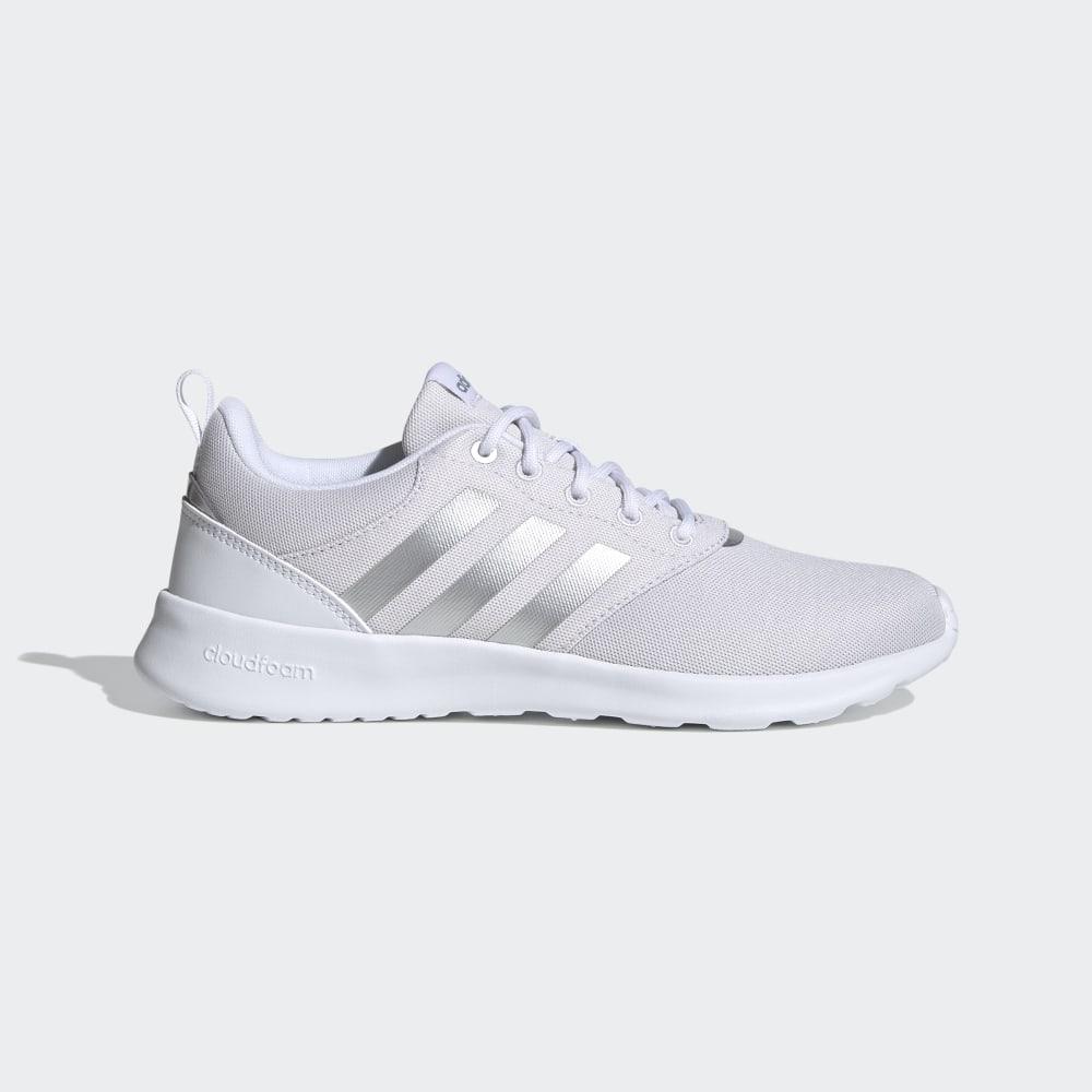 Adidasi Alergare Adidas QT Racer 2.0 Dama Romania - Albi/Argintii Metal/Gri FV9612